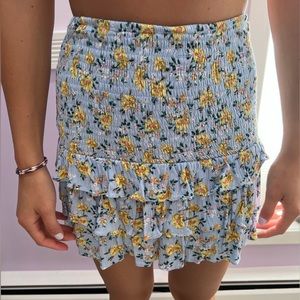 Skylar and Madison blue flower skirt